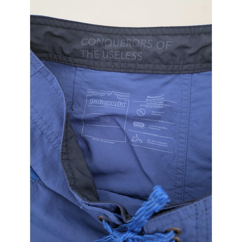Patagonia Wavefarer Boardshorts Men's Size 30 Blue Swim‎ Trunks Beach Surfing - Picture 9 of 12